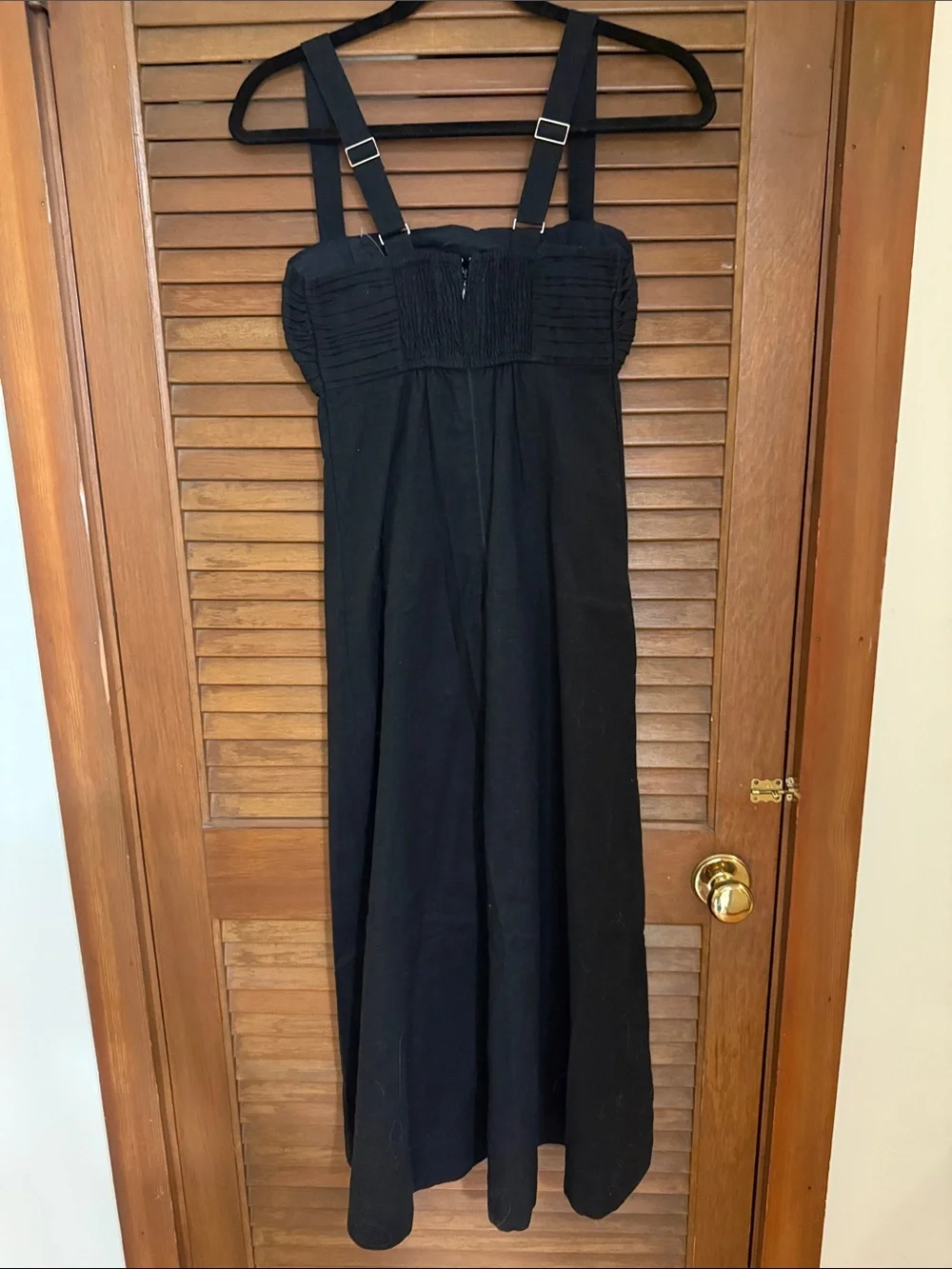 Abercrombie & Fitch Black linen Emerson Maxi Dress